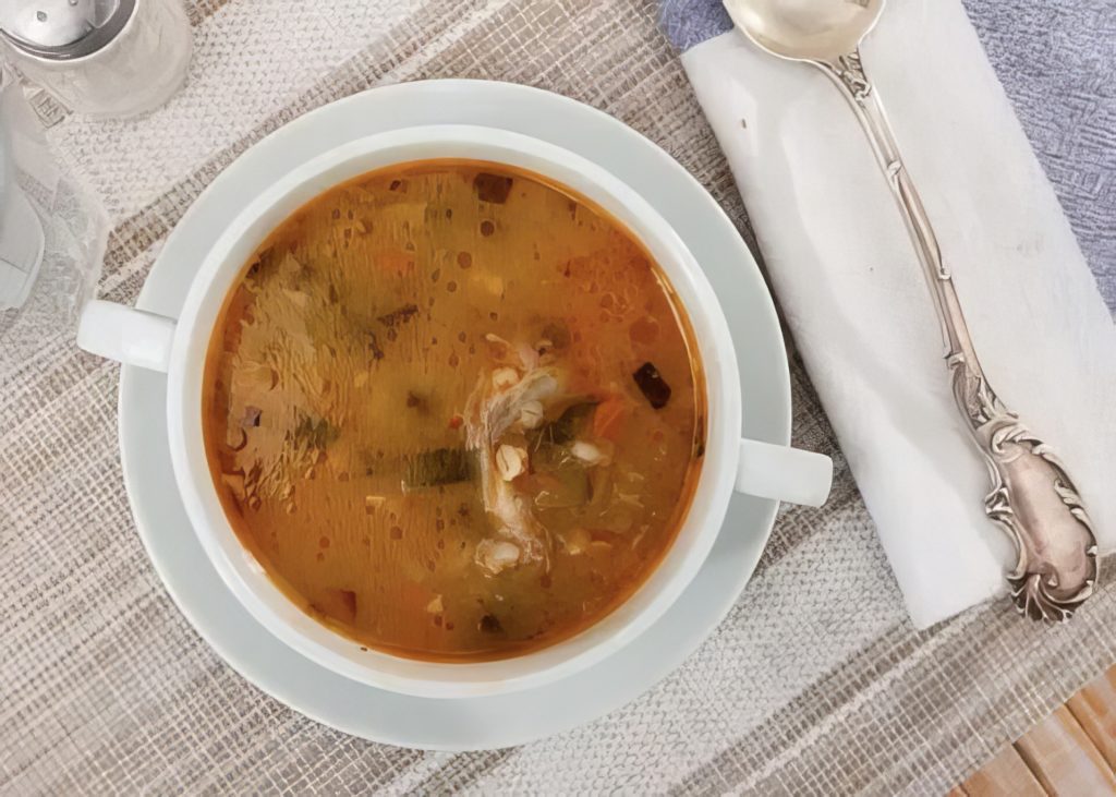 recipe of soup from salt cucumber